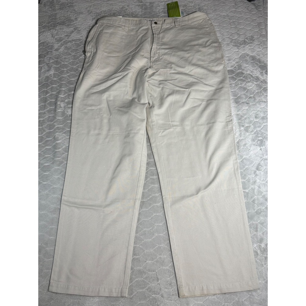 Columbia ROC Rugged Outdoor Chino Pants Mens 42x34 Tan Cotton Canvas Hiking Tall